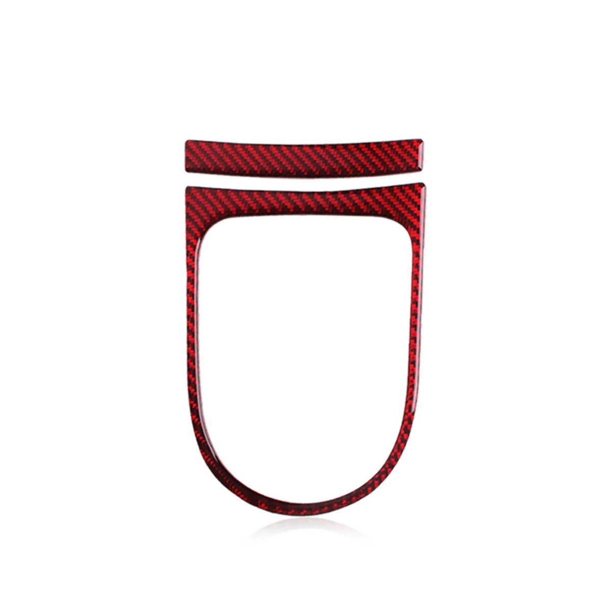 

Gear Shift Box Panel Cover Trim Gear Shift Box Cover Trim Red Carbon Fiber For Ford for Mustang 2015-2019