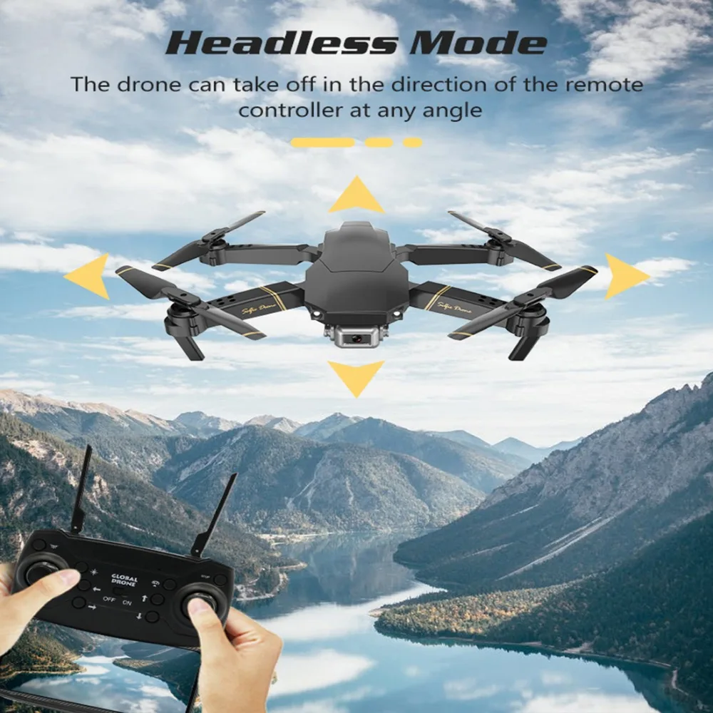 Global Drone GD89 wifi FPV 1080P HD камера сложенный Радиоуправляемый Дрон с режимом удержания высоты RC Квадрокоптер самолет RTF