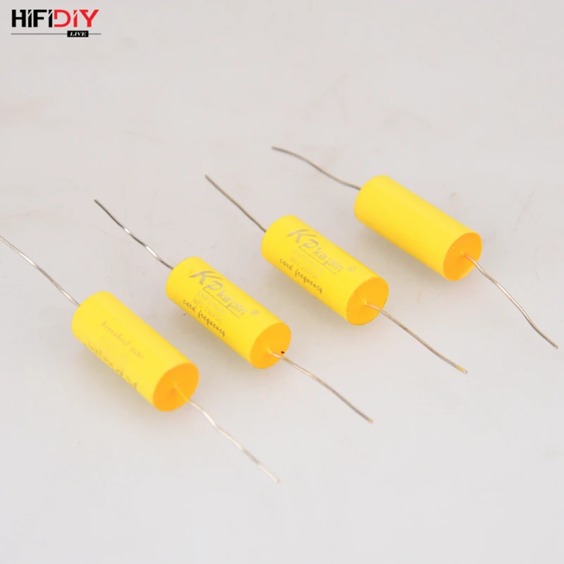 

HIFIDIY LIVE yellow MPT capacitor non-polar frequency divider capacitor AUDIO nourishments 1.0 1.5 1.8 2.2 2.7 3.0 3.3 4.0 4.7uf
