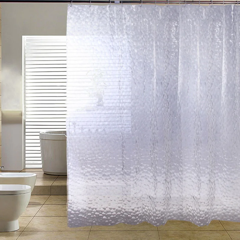 

3 colors high quality Shower curtain Bathroom home decoration Bath supplies Thickened 15 silk 3D waterproof bathroom
