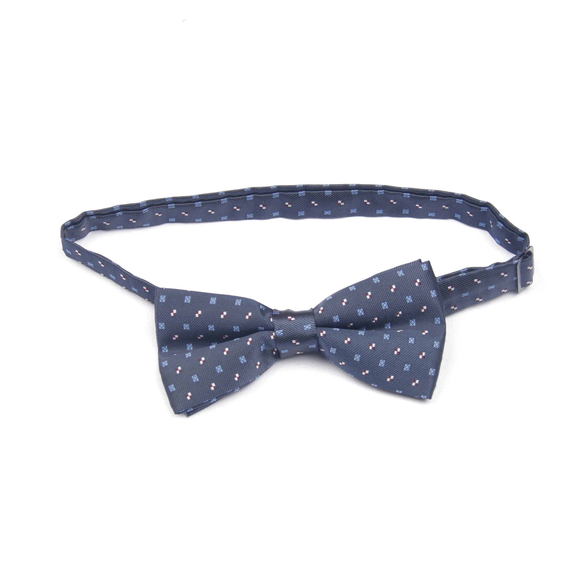 

navy dual color dot patterned bow tie with patterns pre-tied bow ties