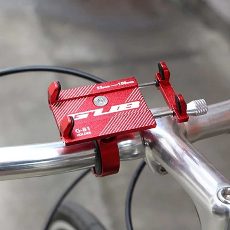 

Aluminum Bicycle Phone Holder For 3.5-6.2 inch Smartphone Adjustable Support GPS Bike Phone Stand Mount Bracket