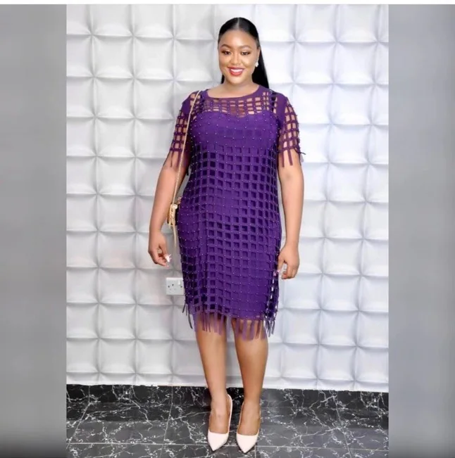 Женское платье с круглым вырезом в африканском стиле Привлекательное большого