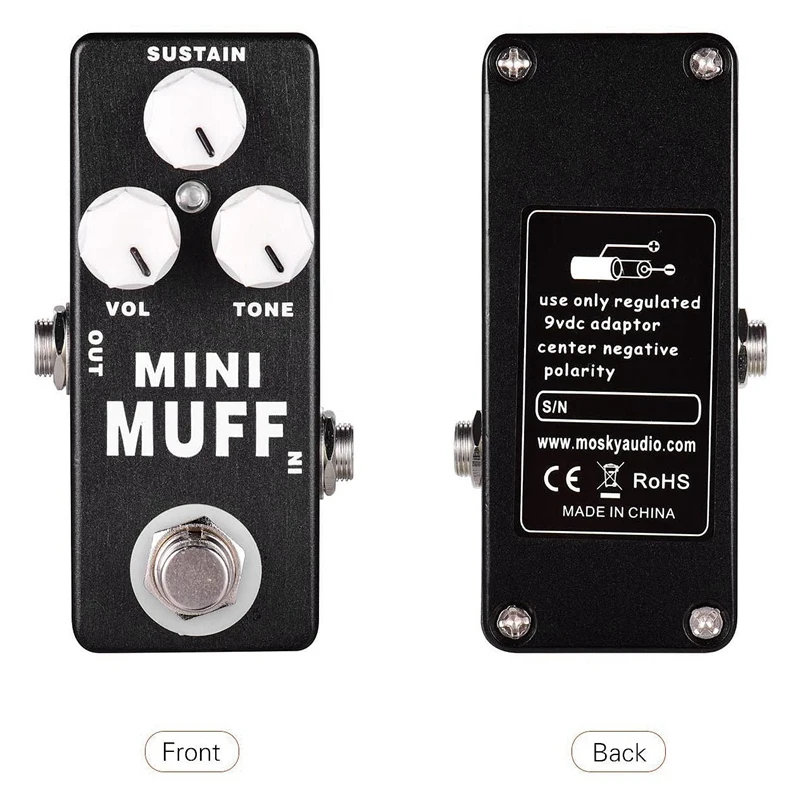 MOSKY Mini Muff Fuzz педаль эффектов для электрогитары|Электрогитара| |