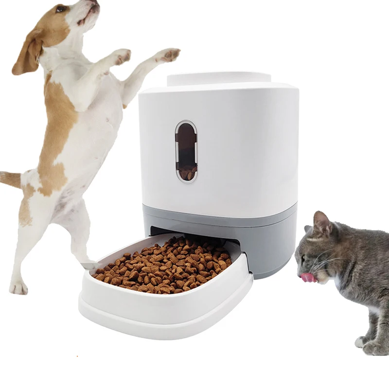 

MC Star Pet Press Feeder Dog Slow Food Dispenser Cat Automatic Pop Food Feeding Bowl Pet Training Intellectual Toy