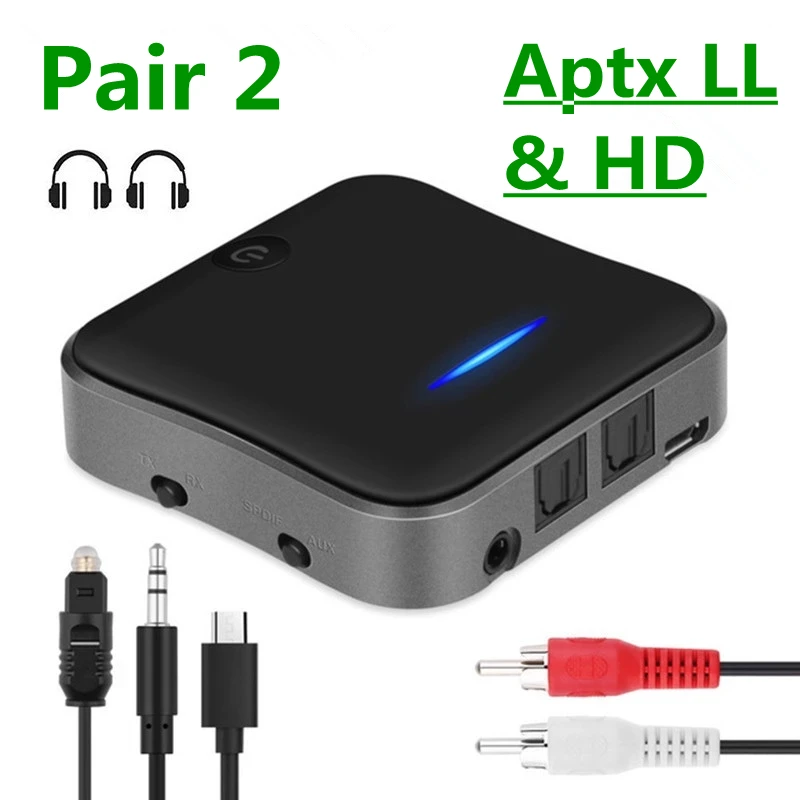 AptX LL HD Bluetooth 5 0 аудио передатчик приемник CSR8675 автомобильный ТВ ПК беспроводной