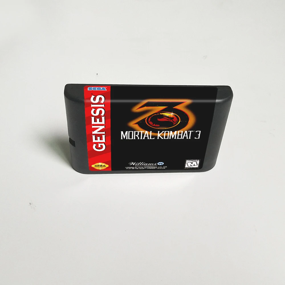 Картридж игровой Mortal Kombat 3 16 бит MD для Sega Megadrive Genesis|Запасные части| |