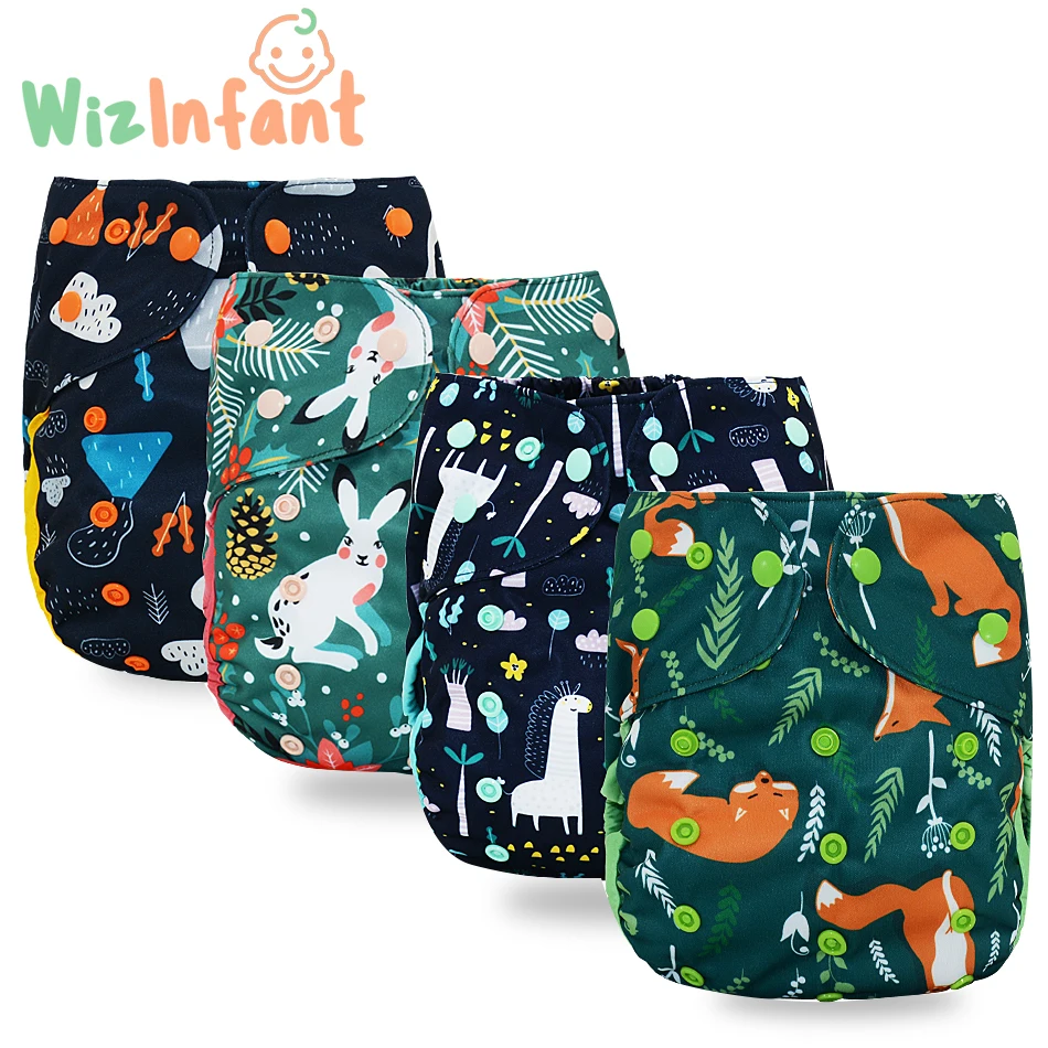 

Wizinfant Big XL Cloth Diaper Cover For Baby 2 Years And Older, Stay-dry Inner,Adjustable size, Fits Waist 36-58 cm