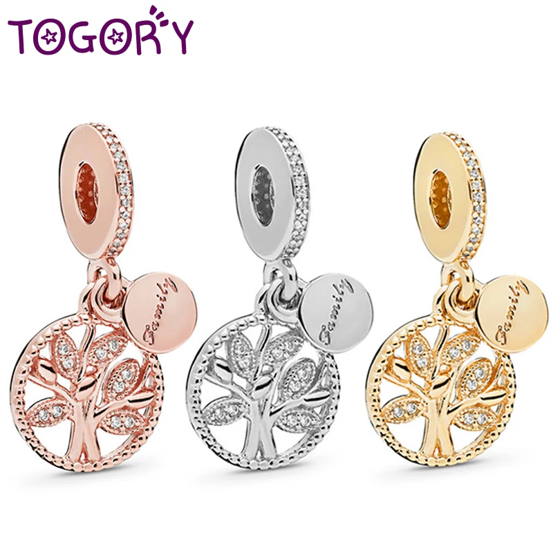 2 шт./лот подвески золотого дерева жизни подходящие Брендовые женские браслеты