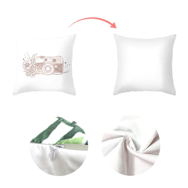 Квадратный чехол с подушкой и ресницами розовое золото геометрический ананасом