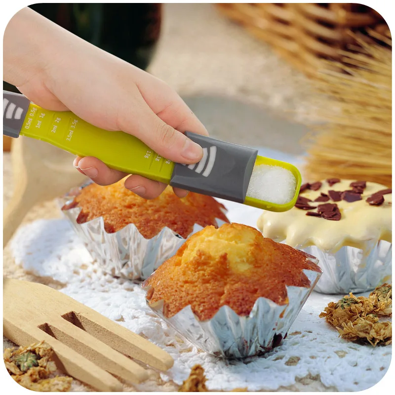 Ложка Кухонная Регулируемая количественная ложка для молока с наконечниками