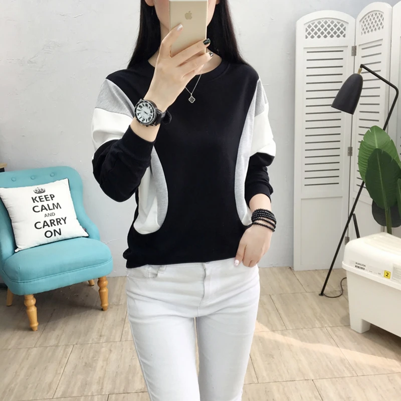 Повседневная Женская толстовка BOBOKATEER с длинным рукавом женская одежда 2022