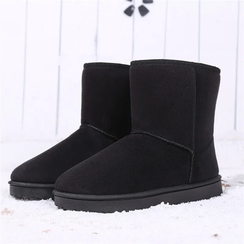 Зимние сапоги Плюшевые Теплые ботильоны для женщин зимние водонепроницаемые