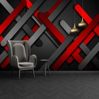 custom wallpaper modern minimalist abstract geometric 3d stereo line creative living room bedroom background wall painting mural