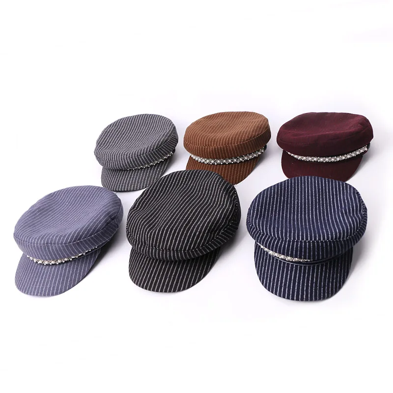 Новая мода жемчужная военная шляпа весна лето моряк для женщин мужчин уличный