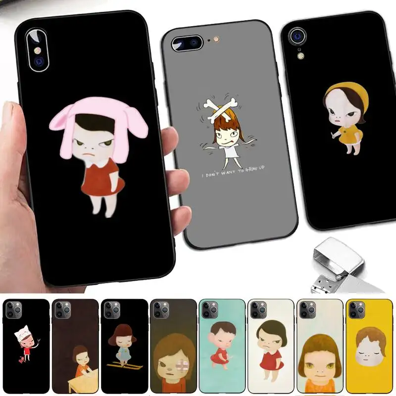 

Yoshitomo Nara Phone Case for iPhone 11 12 13 mini pro XS MAX 8 7 6 6S Plus X 5S SE 2020 XR case