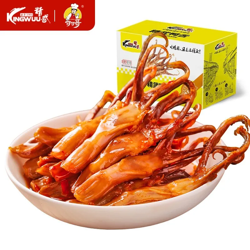 

Jingwu Sweet and Spicy Duck Tongue 120g Wuhan Specialty Leisure Granular Lo Wei