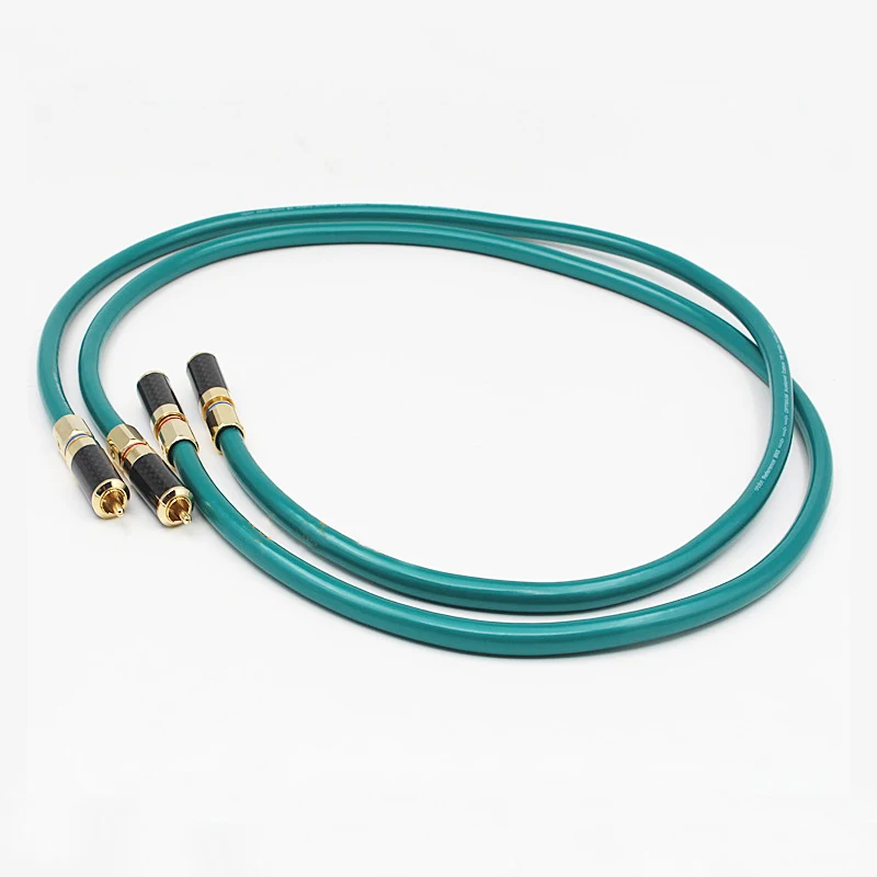DIYLIVE 2 meters ORTFON Denmark high wind 8N single crystal copper fever audio signal cable HIFI RCA double lotus | Электроника