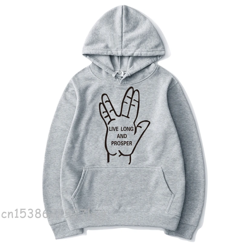 

The latest hot-selling men's LIVE LONG AND PROSPER print men's and Women pullover in 2021 Sport sports casual hoodie