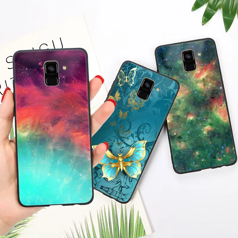 Чехол для Samsung J4 Plus чехол Galaxy J6 2018 J3 J5 J7 2017 глянцевый яркий | Мобильные телефоны и