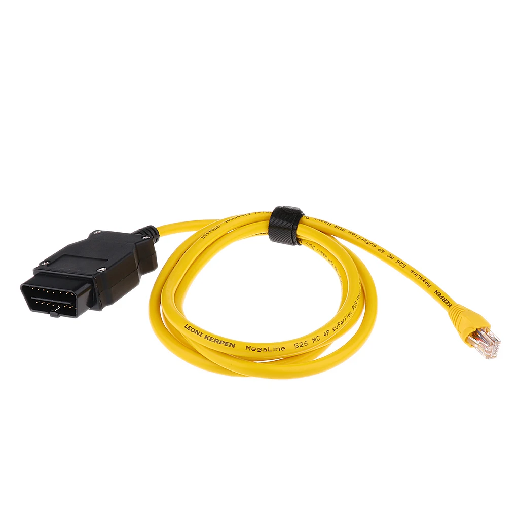 OBD II 16pin штепсельный адаптер с удлинительным кабелем + 5 шт. CD Ethernet к для BMW|Кабели и