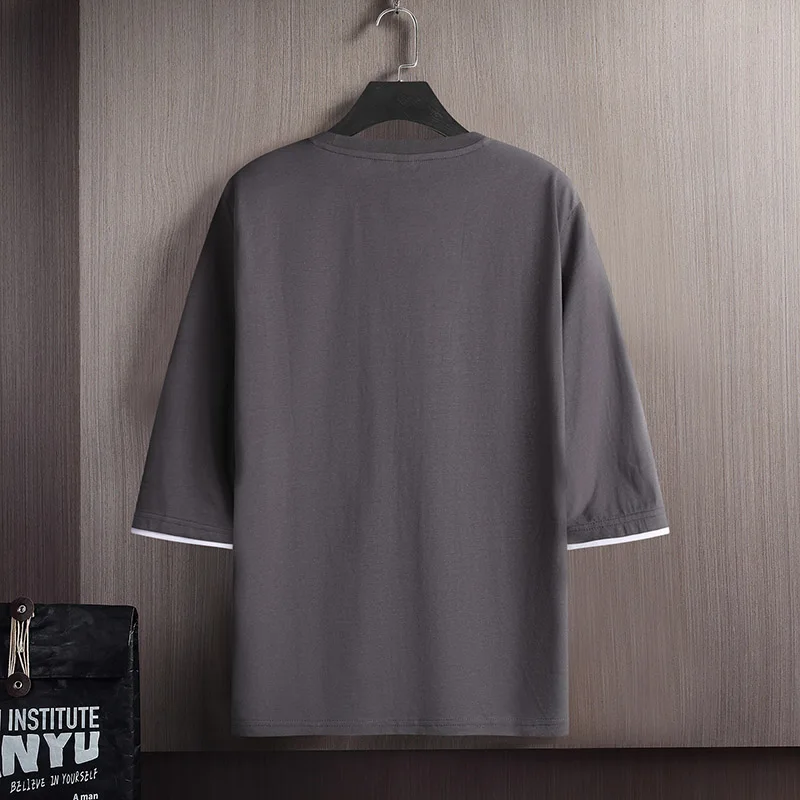 Свободные мужские футболки модные крутые 2022 летние с короткими рукавами