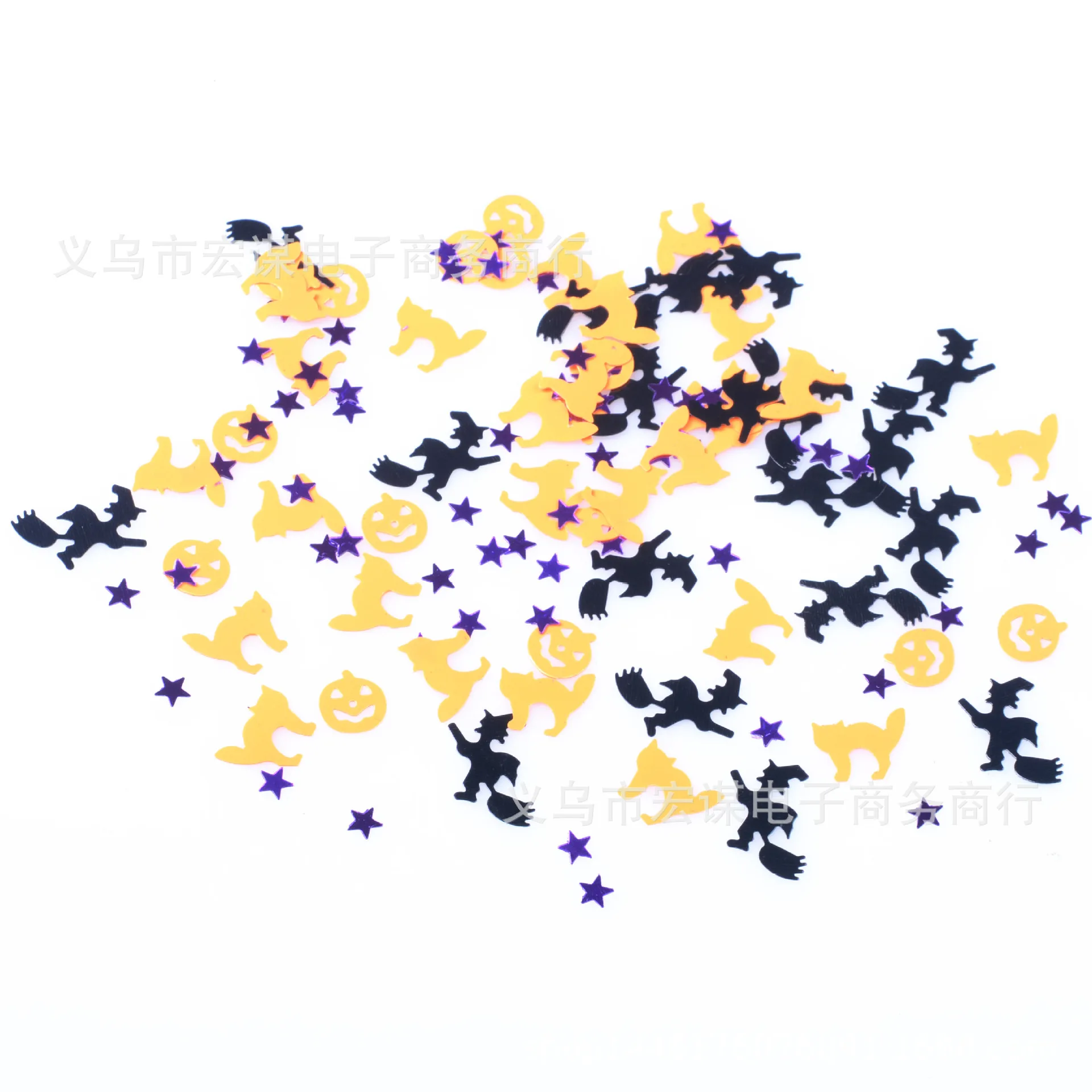 Хэллоуин/кошка/вечерние/ведьма/15 грамм блестки ПВХ плоские для DIY Изготовление