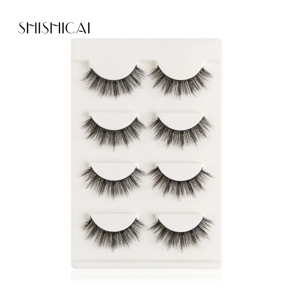 8 пар 3D накладные ресницы из искусственного меха норки с пинцетом 10 видов стилей