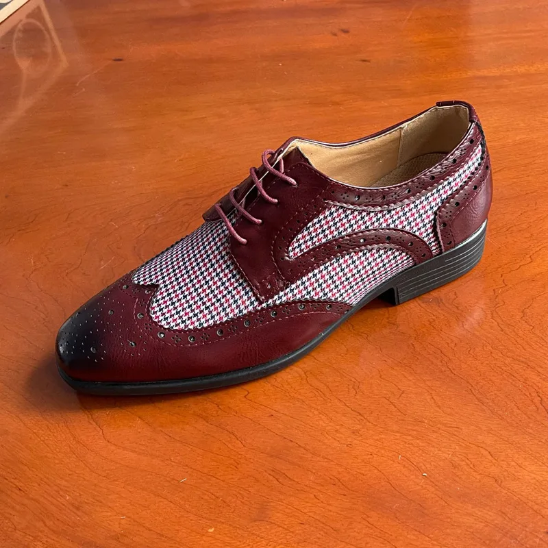 

Retro fashion leather shoes 2021 new men's leather shoes dress shoes men shoes men mens shoes men dress shoes men dress shoes