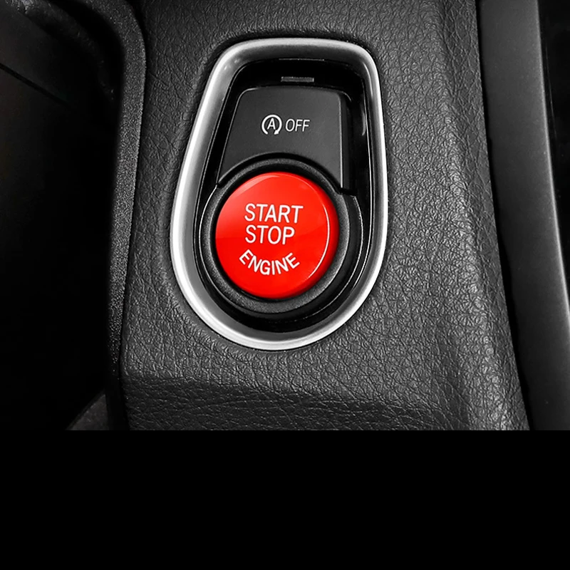 Кнопка запуска и остановки двигателя автомобиля сменный тип Красный ABS A ключ для