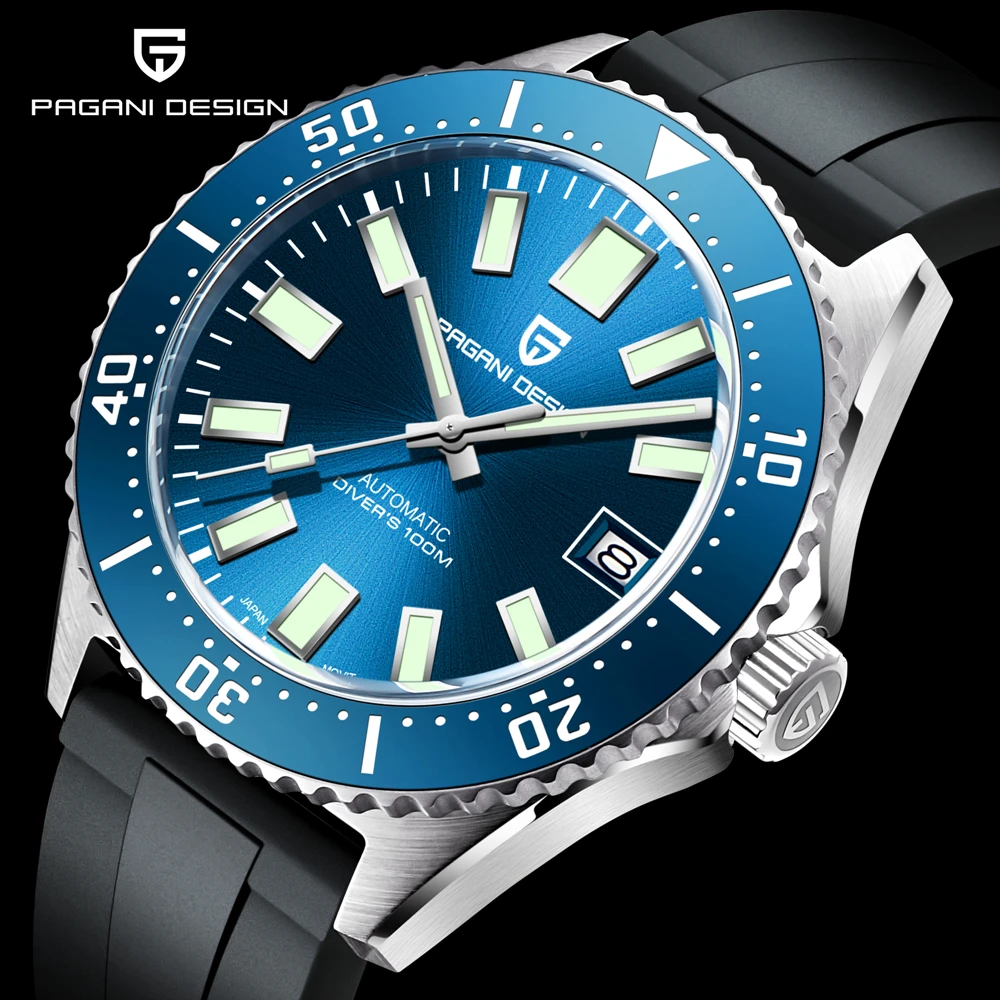 

PAGANI DESIGN Top Brand Mechanical Men's Watch Sapphire Glass Stainless Steel Material Waterproof 100M Automatic Watch Montre