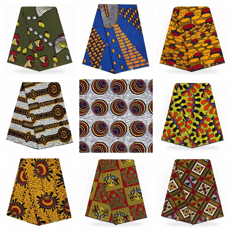 

Nigeria Design Hot Veritable Wax African Clothing 100% Cotton High Quality Printed Fabric Ankara Veritable Pagne Real Wax Soft