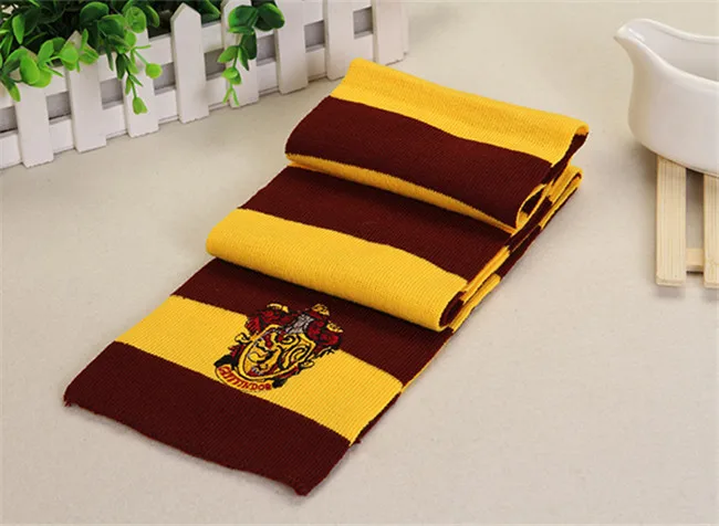 Gryffindor Хогвартс школьный шарф Гриффиндор Рейвенкло Гермиона длинные шарфы Слизерин Hufflepuff шейный платок для женщин мужчин и мальчиков - Цвет: Gryffindor