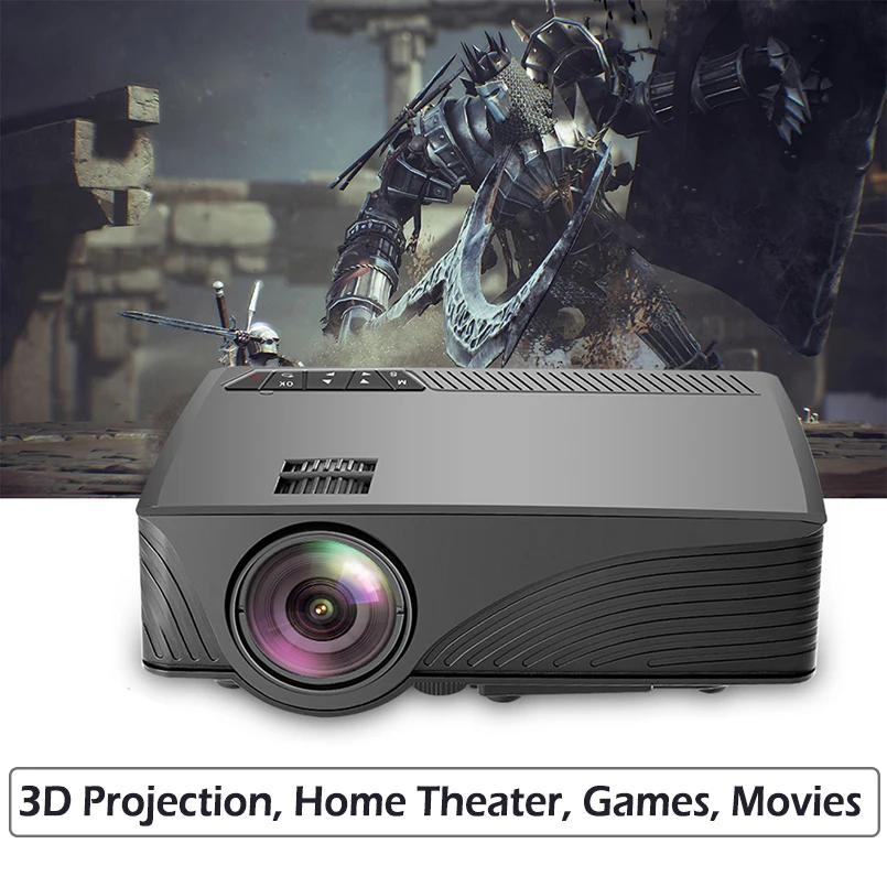 Мини портативный проектор 4K Poner Saund GP12 для смартфона WiFi Android Full HD1080P Led видео