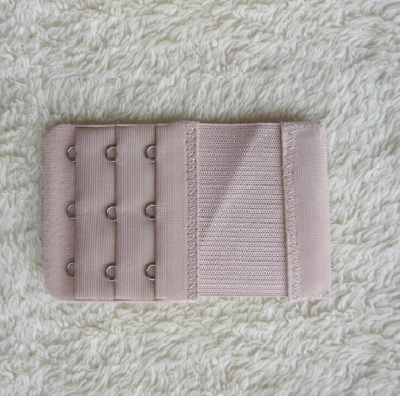 Дамы эластичный 3 крючка бюстгальтер ремень Удлинительный крюк зажим идеальная