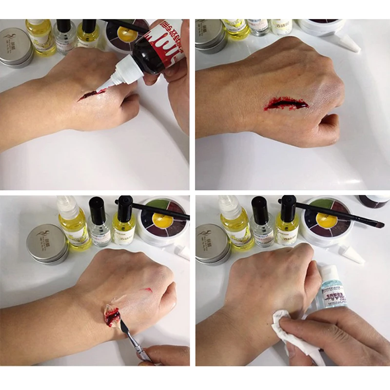 1 шт. Подушечка Для Носа бутафорский нож для хеллоуина шрамы наручные Косплэй