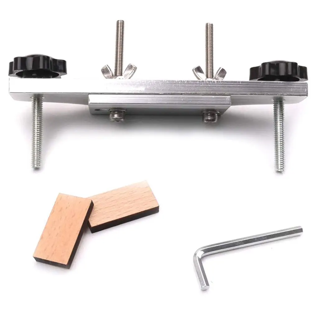 

Metal Guitar Bridge Clamp Stainless Steel Guitar Bridge Binding Tools For Luthiers With 2 Pcs Wood Guitar Part Accessory