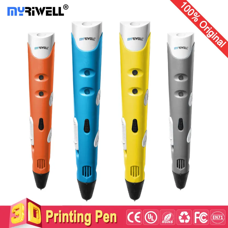 3d ручки myriwel + нить из АБС пластика 10*10 м ручка 3 d умный 3D принтер волшебная для pen