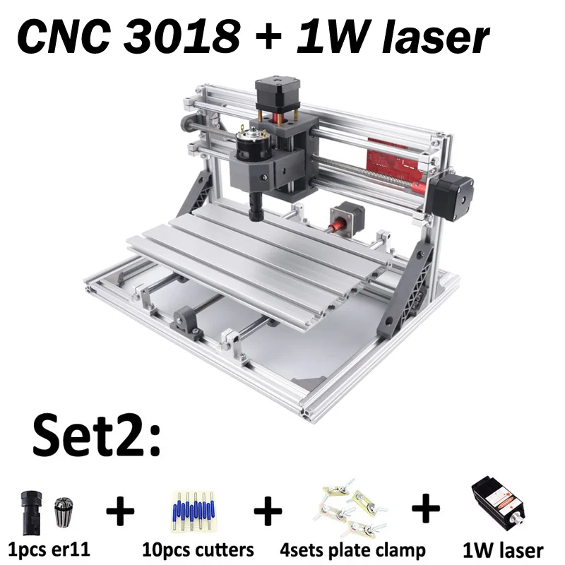 3018 with 1000MW CNC 3018 PRO ER11 лазерный гравер Pcb фрезерный станок ЧПУ маршрутизатор cnc3018 GRBL мини гравер - Цвет: 3018 with 1000MW