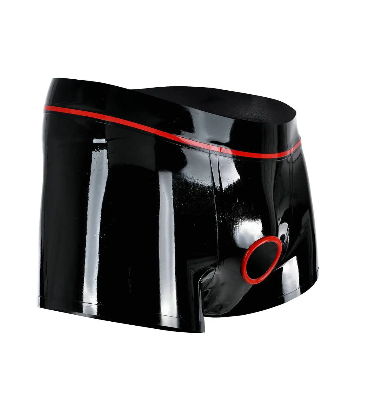 Латексное сексуальное мужское нижнее белье резиновые трусы с открытой передней