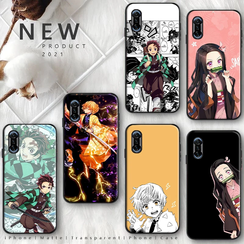 

Demon Slayer Phone Case For Xiaomi POCO X3 Pro F3 GT M3 X3 NFC Japan Anime Funda Coque Carcasa Cases Back Cover Tanjirou Nezuko