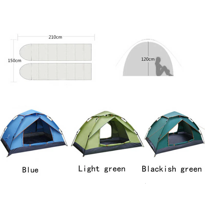 Автоматическая ветрозащитная палатка для двух человек семейная уличная