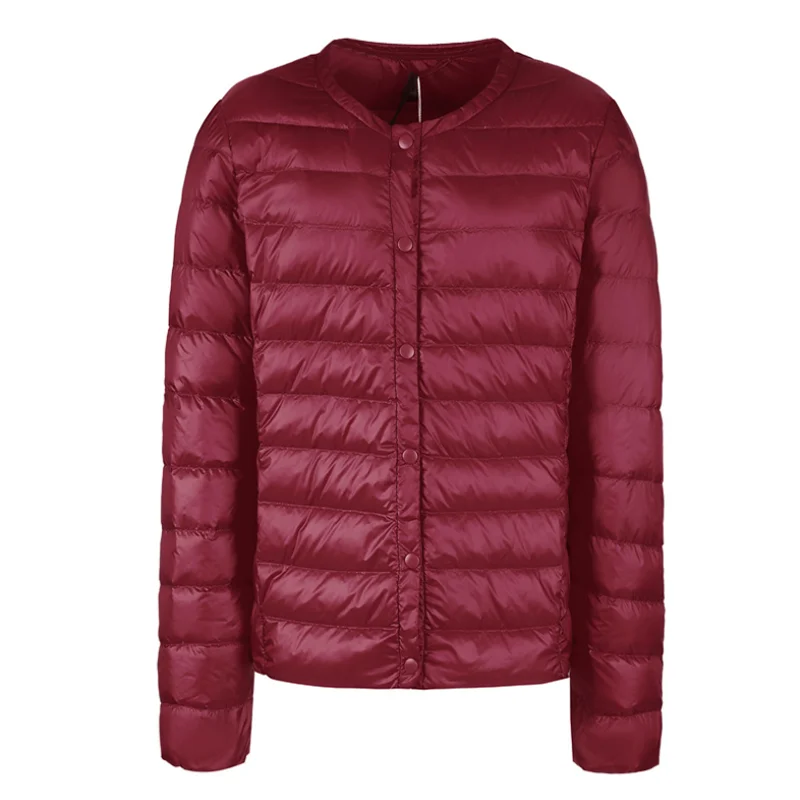 Пуховик женский Сверхлегкий белый теплый большой размер 3XL | Женская одежда