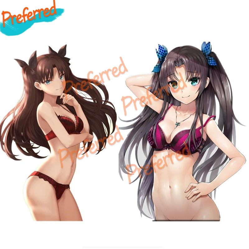 

Personality Decals Exterior Accessories Fate Stay Night Tohsaka Rin Anime Girl Car Stickers Pvc Figure Decal
