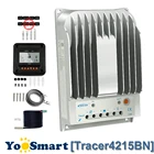 Контроллер заряда солнечной батареи EPever, 40 А, MPPT, 12 В, 24 В, 150 в, максимальное входное напряжение с ЖК-дисплеем и пультом дистанционного управления, MT50 TS-R, Tracer 4215BN, регулятор