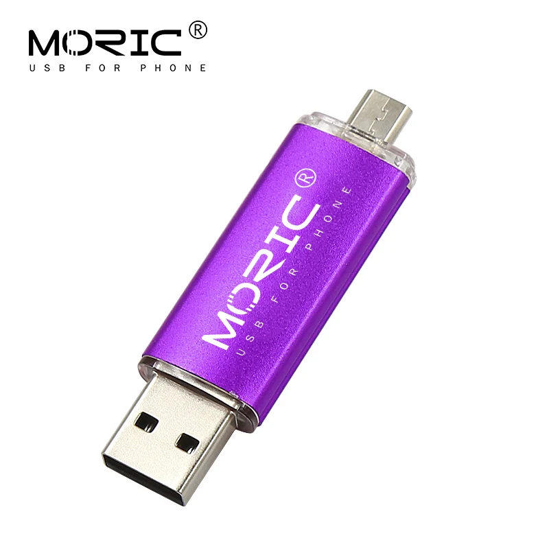 purple Цветной USB флеш-накопитель, металлический флеш-накопитель, 64 ГБ, флешка, 8 ГБ, 32 ГБ, 16 ГБ, OTG, внешний накопитель, карта памяти microusb, флеш-накопитель - Цвет: purple