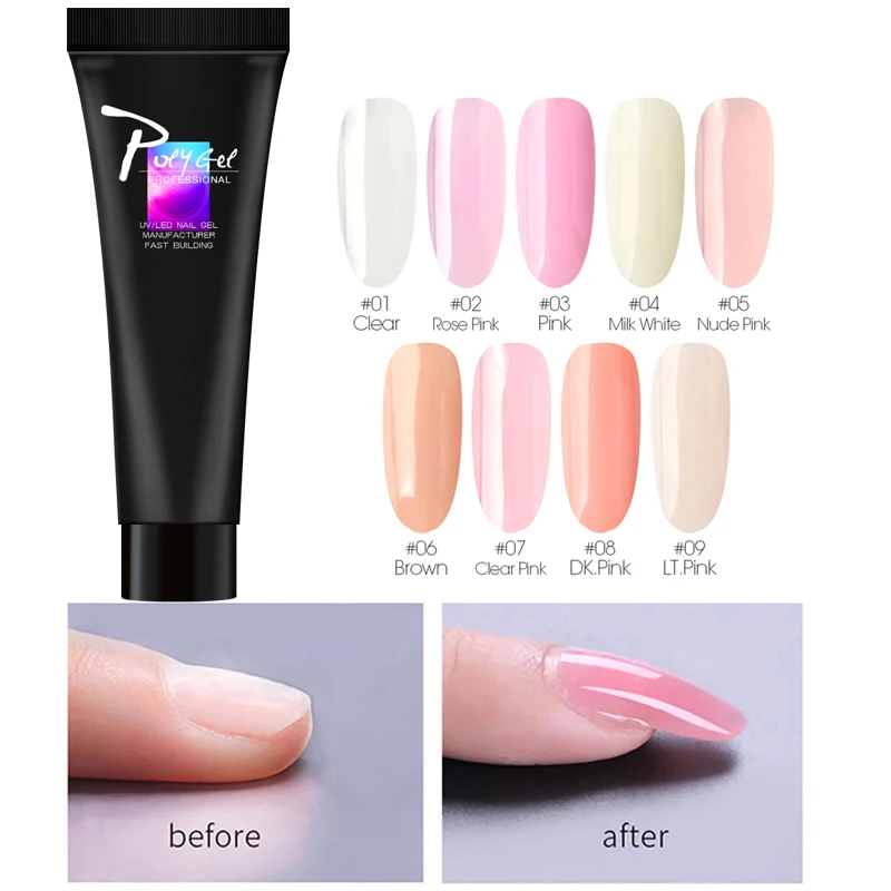 Полигель для наращивания ногтей гель быстрого лак Полупостоянный УФ