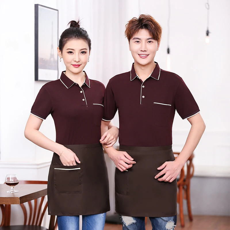 

Ladies Chef's Jacket Hotal Uniform Chef Shirt Catering Overalls T-shirt Long Sleeve Chef Restaurant Uniform