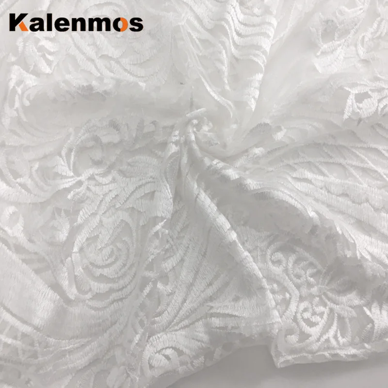 Long Party Dress Women Lace Embroidered V-Neck KALENMOS White Wedding Evening Elegant Maxi Vestidos Formal Gowns Robe | Женская одежда