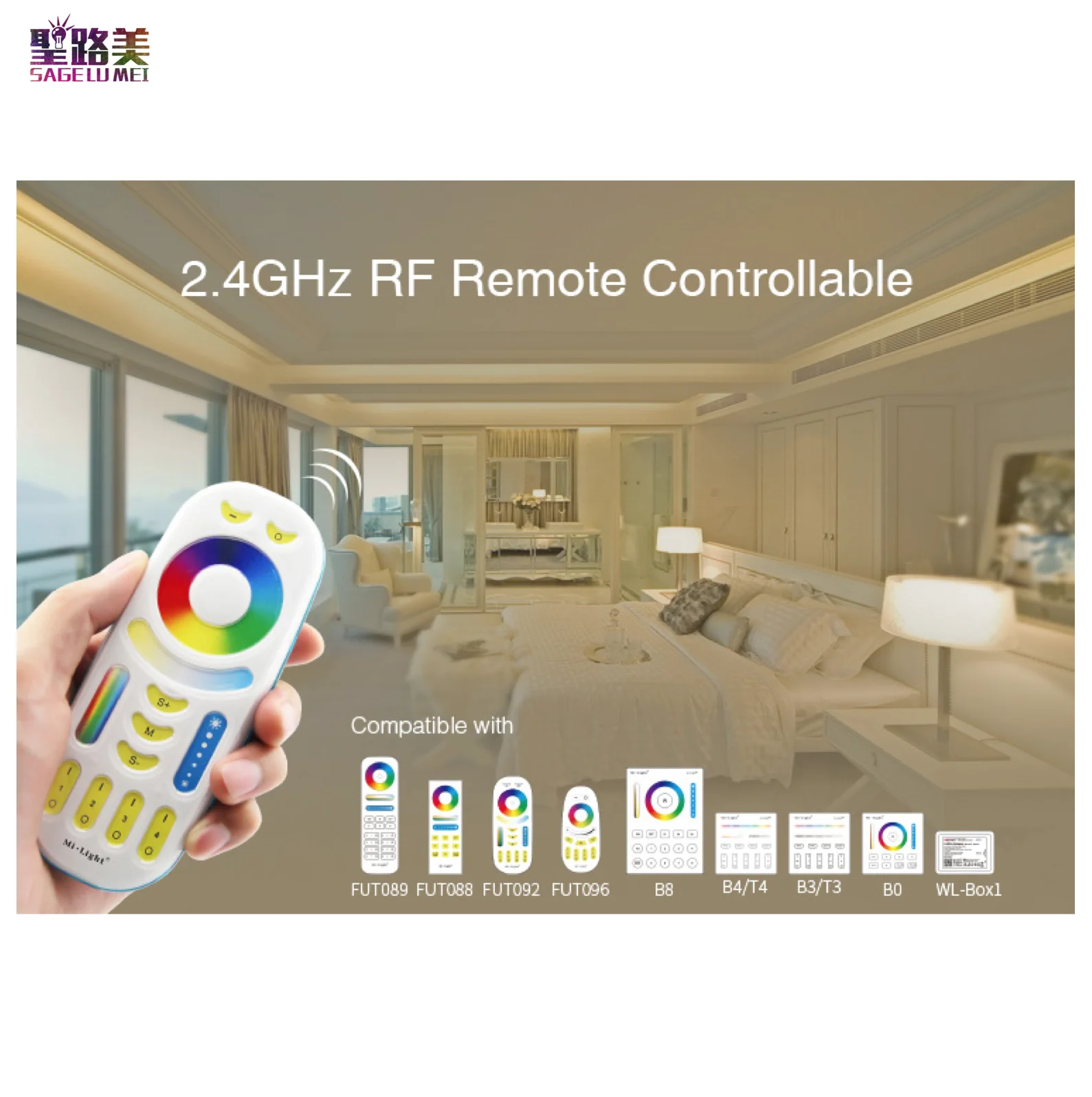 Светодиодная лента FUT039 2 4 ГГц RGB + CCT управление смартфоном приложение/2 RF/DMX512